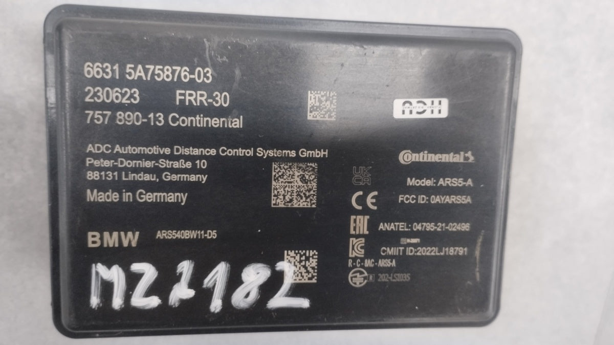 RADAR CZUJNIK ACC DISTRONIC BMW G05 G06 G07 G70 U11 5A75876-03
