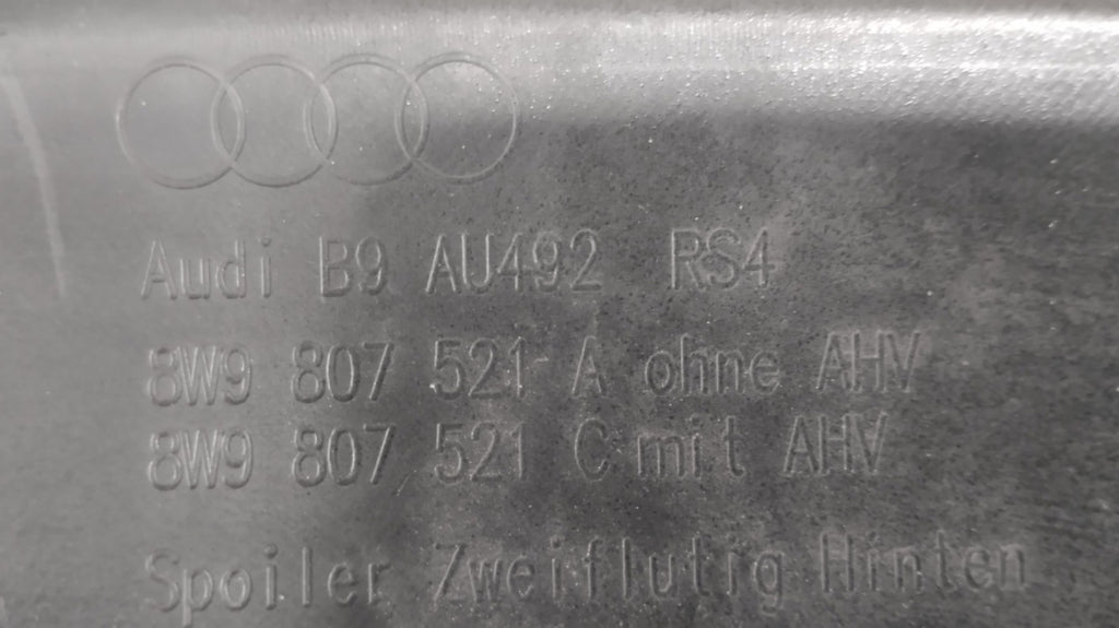 Spojler Dyfuzor dokładka zderzaka zadnji Audi A4 RS4 B9 15- / 8W9807521A