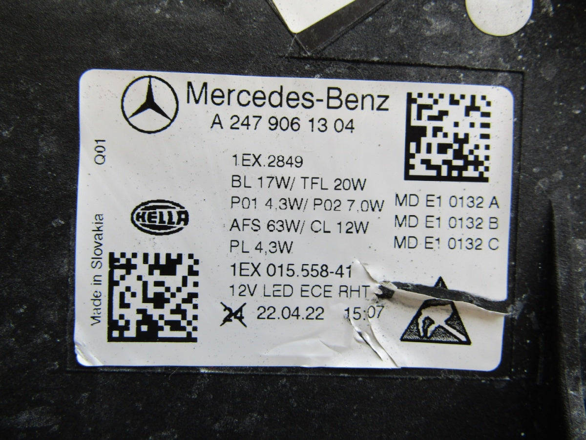 Prednji far Mercedes B klasa 247 LIFT FULL LED MULTIBEAM 23- LH A2479061304