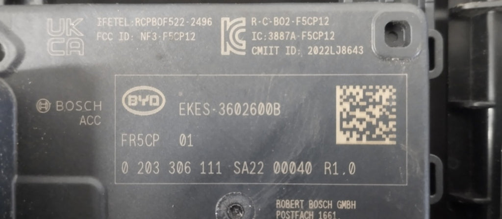 Wspornik Radar kamera prednji BYD SEAL 22-26 EKES-3602600B EKEB-3776400A