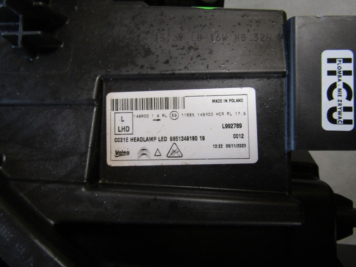Prednji far CITROEN E-C3 C3 C3 AIRCROSS IV 4 LED 24- LH 9851349180