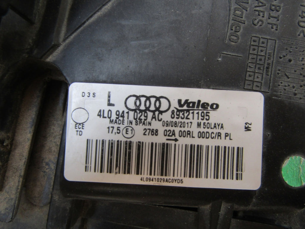Prednji far AUDI Q7 4L xenon nezakretni LIFT 09-15 LH 4L0941029