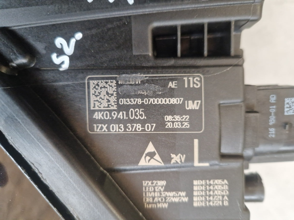 Prednji far AUDI A6 C8 MATRIX 4K0 18- lijevi LH 4K0941035