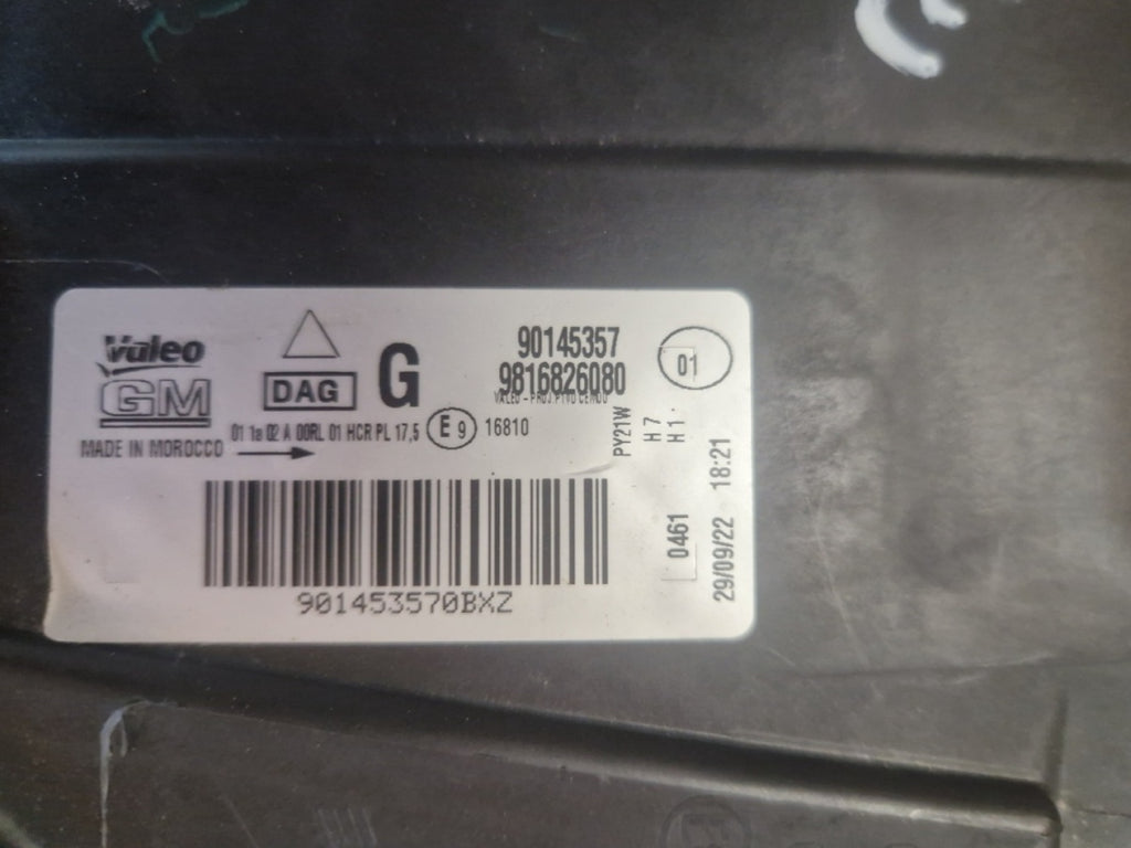 Prednji far Opel Combo E IV halogen Z LED LH lijevi 18-23 9816826080