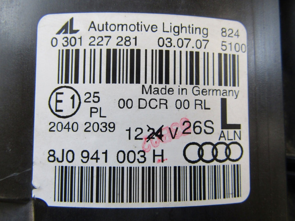 Prednji far AUDI TT 8J0 xenon zakretni LH lijevi 06-14 8J0941003H