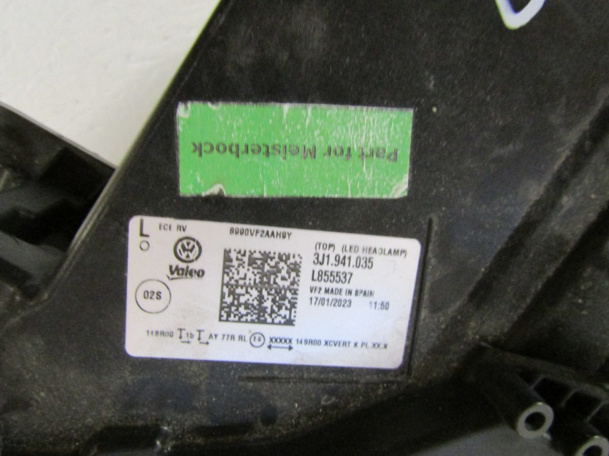 Prednji far VOLKSWAGEN PASSAT B9 FULL LED TOP 23- LH 3J1941035