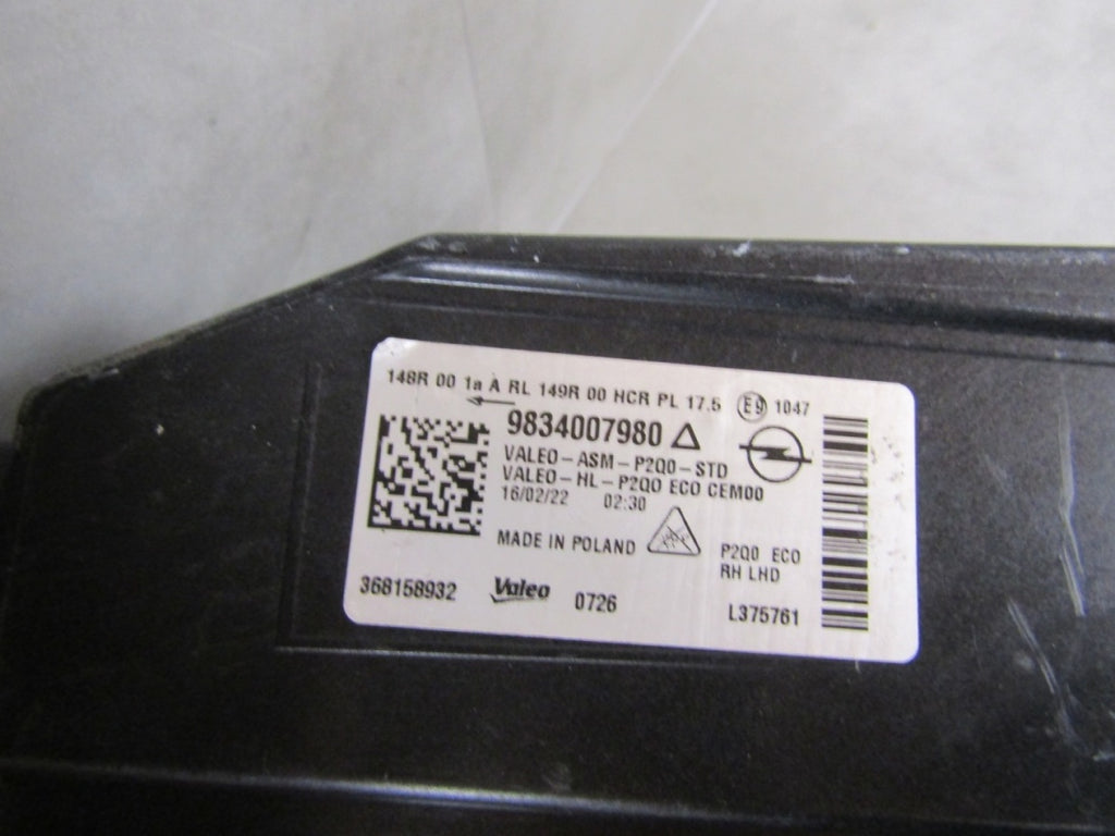 Prednji far OPEL MOKKA B II 2 LED 20- RH desni 9834007980