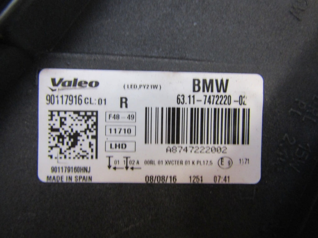 Prednji far BMW X1 F48 LED 15-19 RH desni 7472220
