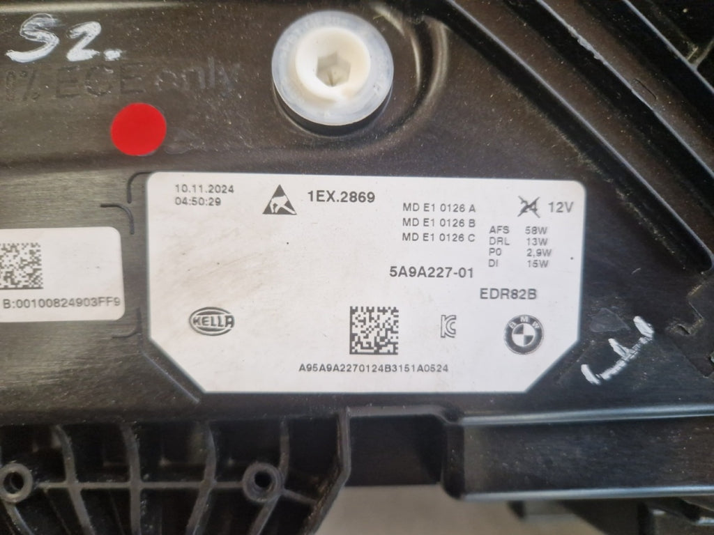 Prednji far BMW X1 U11 FULL LED lijevi LH 22- 5A9A227-01