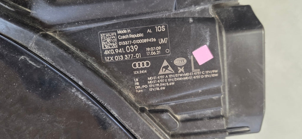 Prednji far AUDI A6 C8 FULL LED LH 18- 4K0941039