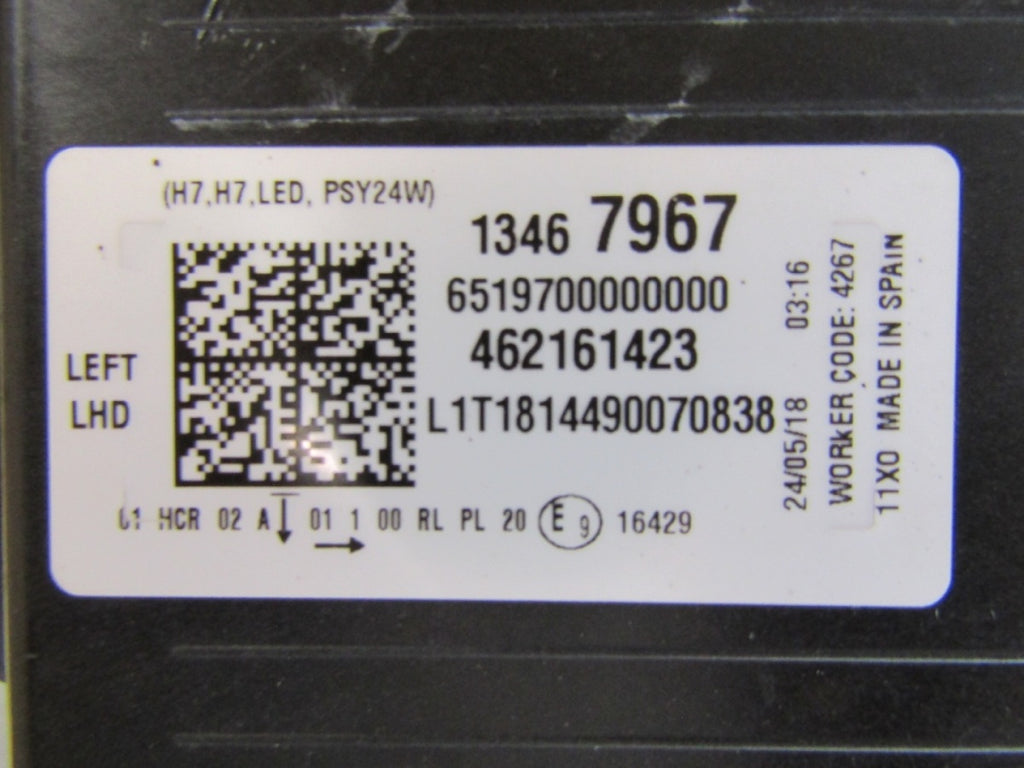 Prednji far OPEL CROSSLAND X ZWYKŁA17-20 LH 462161423