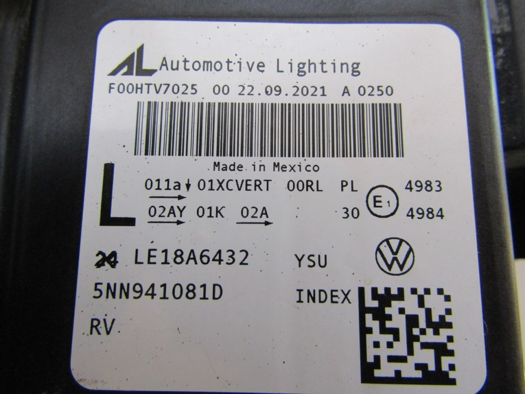 Prednji far Volkswagen Tiguan 2 II LIFT FULL LED IQ LIGHT lijevi LH 20-24 5NN941081D