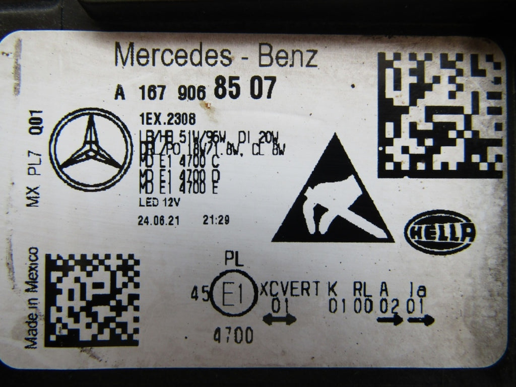 Prednji far MERCEDES GLE W167 FULL LED MULTIBEAM 19-23 LH lijevi A1679068507