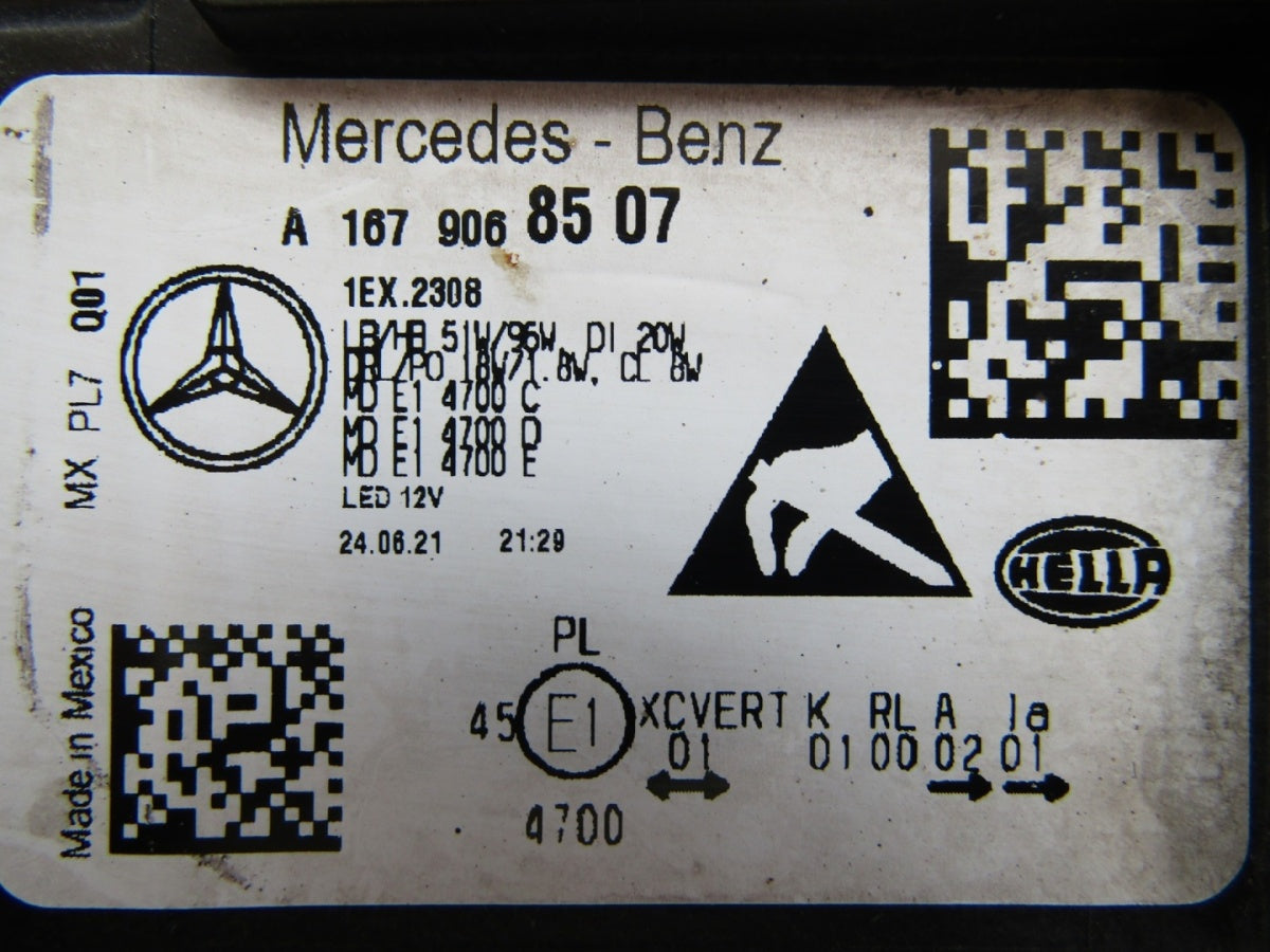 Prednji far MERCEDES GLE W167 FULL LED MULTIBEAM 19-23 LH lijevi A1679068507