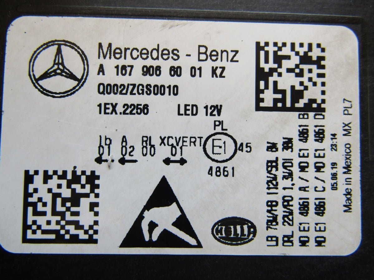 Prednji far MERCEDES GLS X167 W167 FULL LED MULTIBEAM RH desni 19- A1679066001KZ
