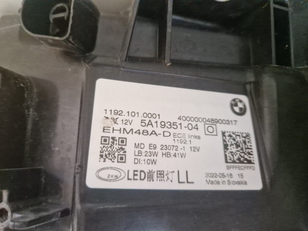 Prednji far BMW 4 G22 G23 G26 M3 G80 M4 G82 FULL LED lijevi LH 20-5A19351-04