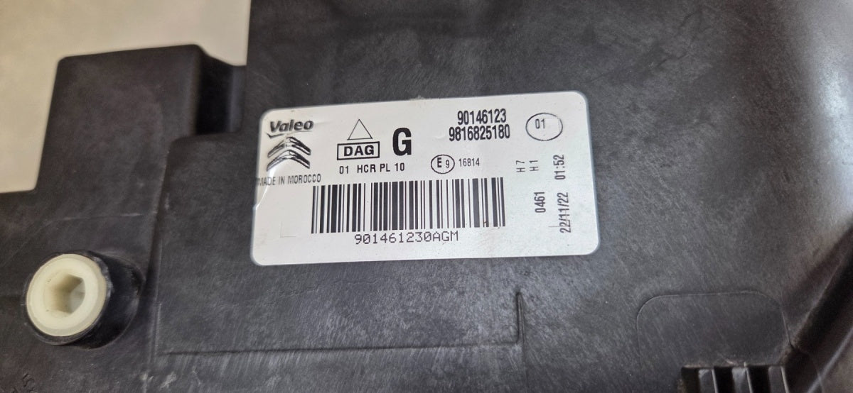 Prednji far CITROEN BERLINGO III MULTISPACE halogen lijevi LH 18-23 9816825180
