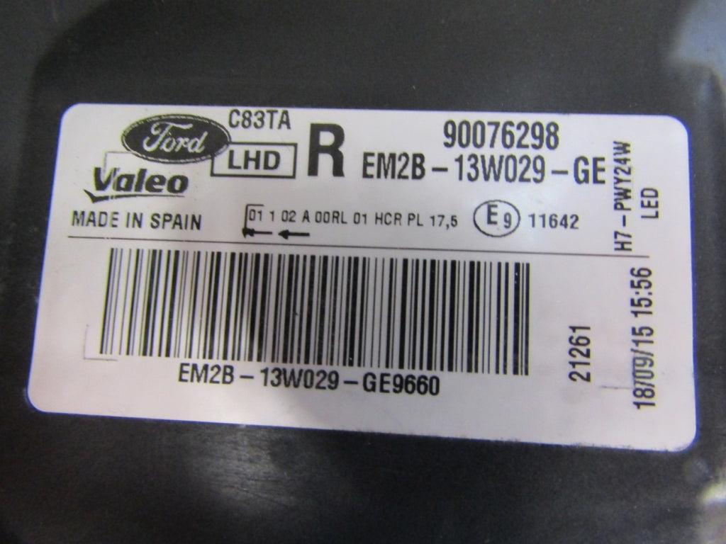 Prednji far FORD SMAX II GALAXY halogen sa sočivom Z LED RH 15- EM2B-13W029GE