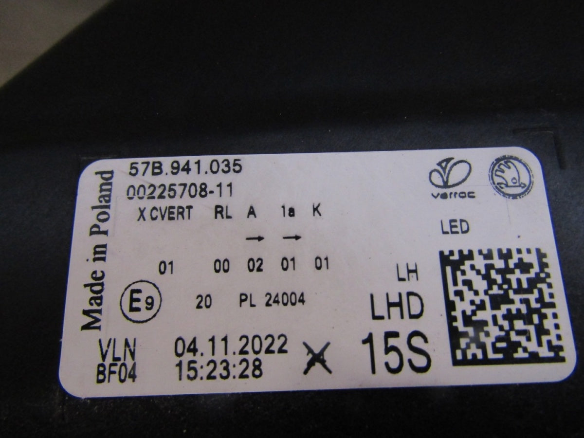 Prednji far SKODA KAROQ LIFT LED 21- LH lijevi 57B941035