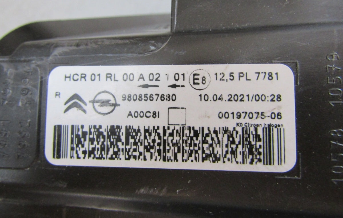 Prednji far CITROEN JUMPY III 3 16-23 VIVARO halogen 19-23 RH 9808567680