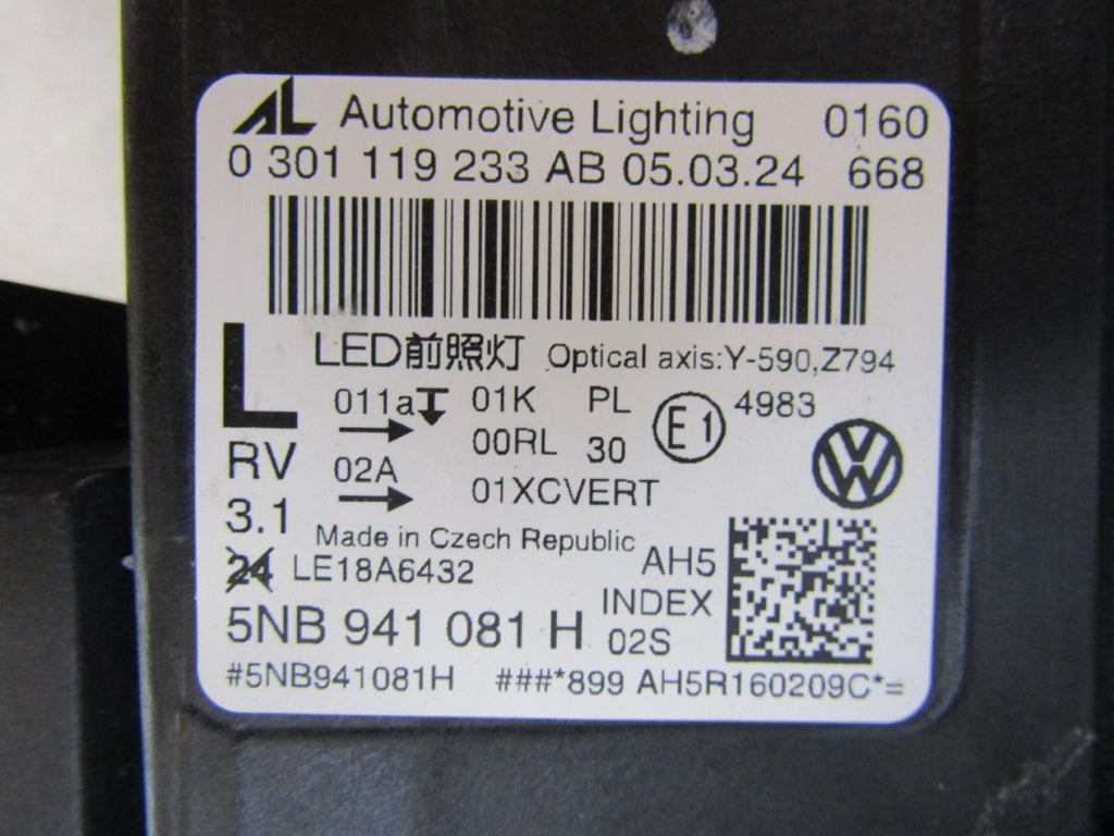 Prednji far VW TIGUAN 2 II LIFT 5NB IQ FULL LED 20- LH 5NB941081H