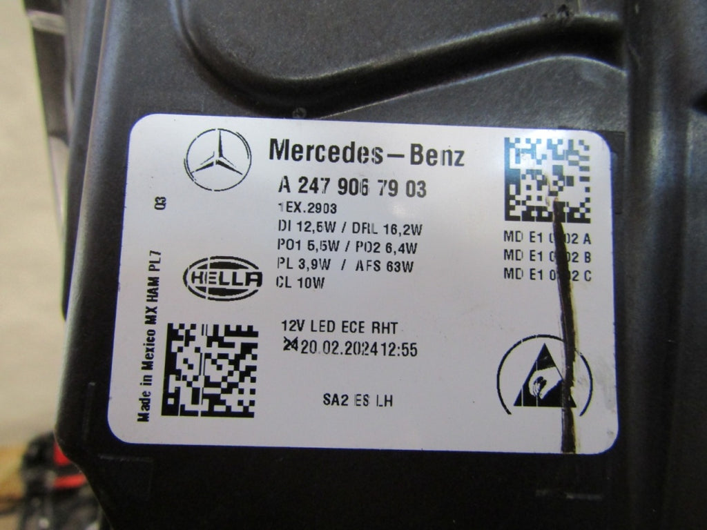 Prednji far Mercedes GLB W247 LIFT FULL LED MULTIBEAM 23- LH lijevi A2479067903