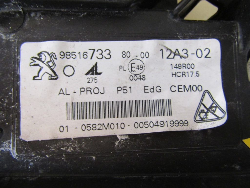 Prednji far PEUGEOT 308 III 3 T10 LED LH lijevi 21-25 98516733