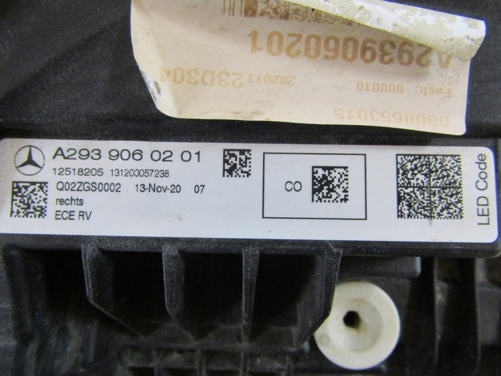 Prednji far MERCEDES EQC W293 FULL LED RH desni A2939060201 19-23
