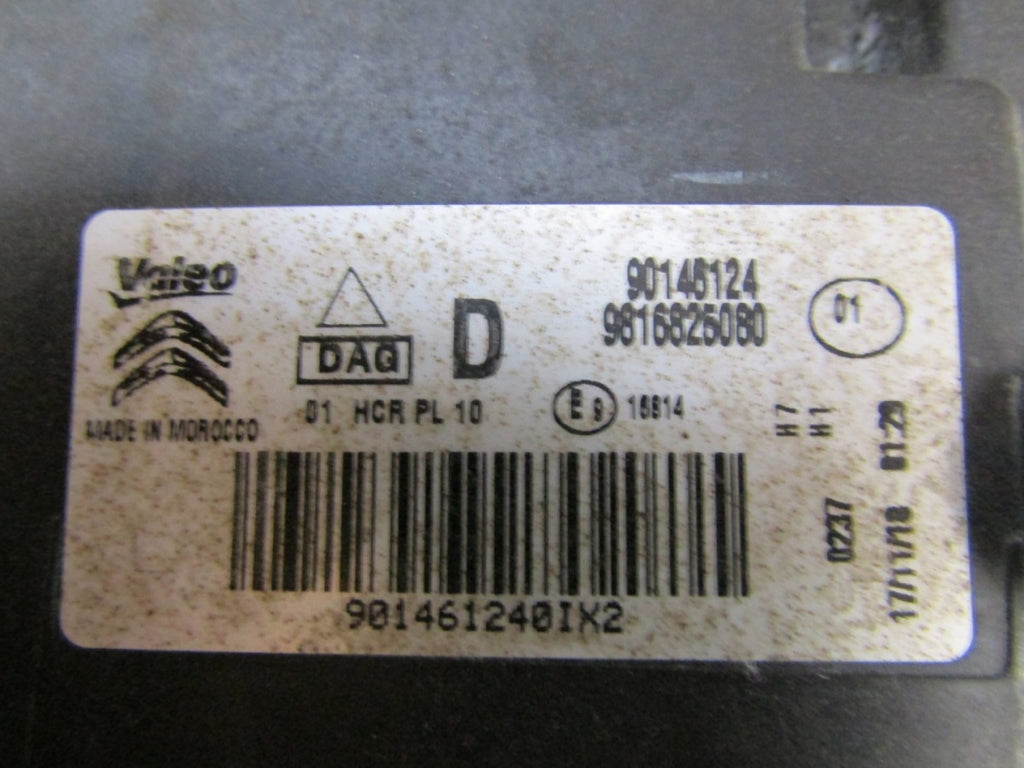 Prednji far CITROEN BERLINGO III MULTISPACE halogen desni RH 18-23 9816825080