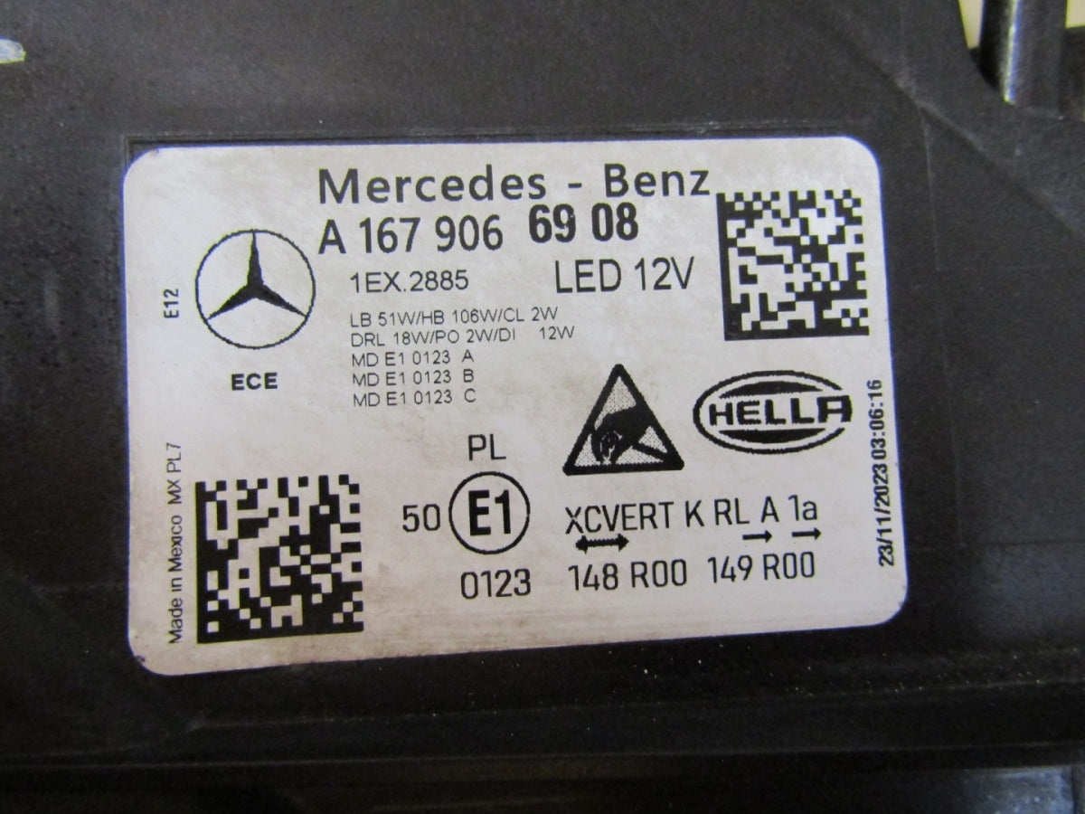 Prednji far MERCEDES GLE W167 LIFT FULL LED MULTIBEAM 23- LH lijevi A1679066908