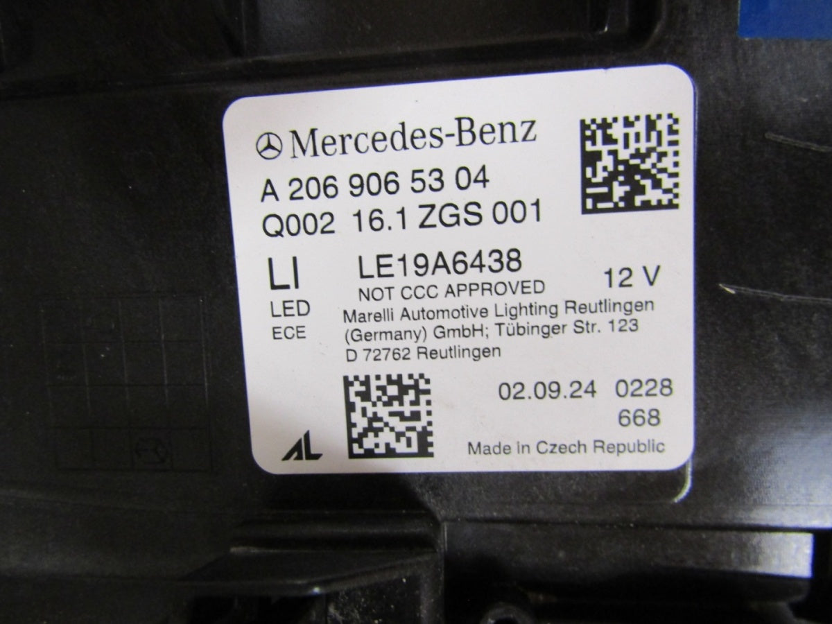 Prednji far MERCEDES C-KLASA W206 FULL LED DIGITAL LIGHT 22- LH A2069065304