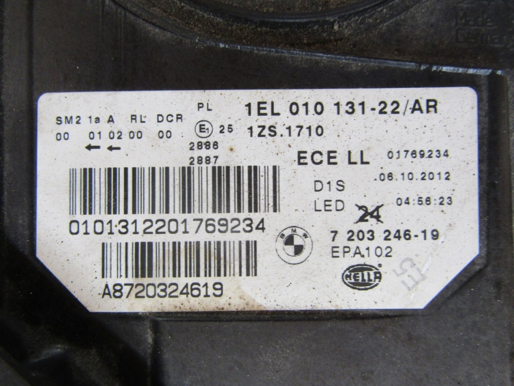 Prednji far BMW 5 F10 F11 xenon nezakretni 10-13 RH desni 720324619
