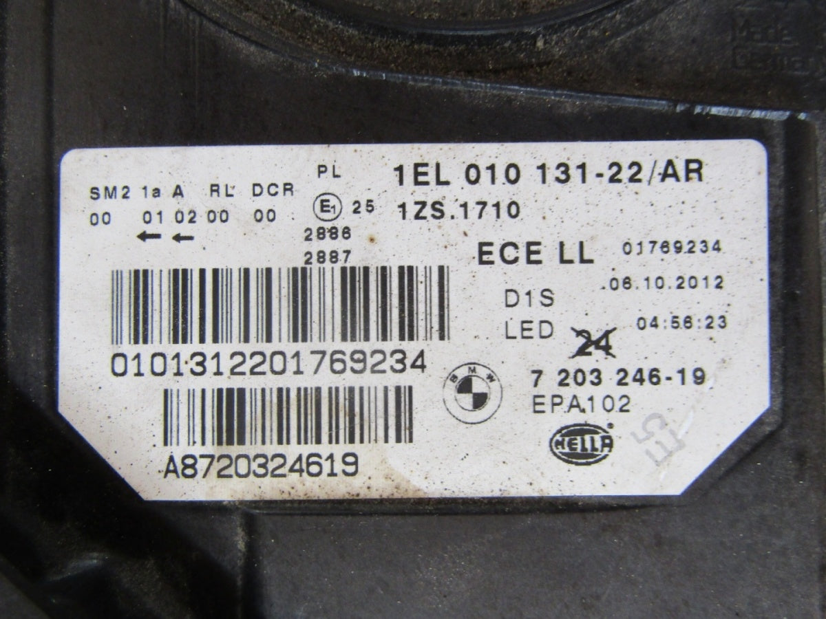 Prednji far BMW 5 F10 F11 xenon nezakretni 10-13 RH desni 720324619