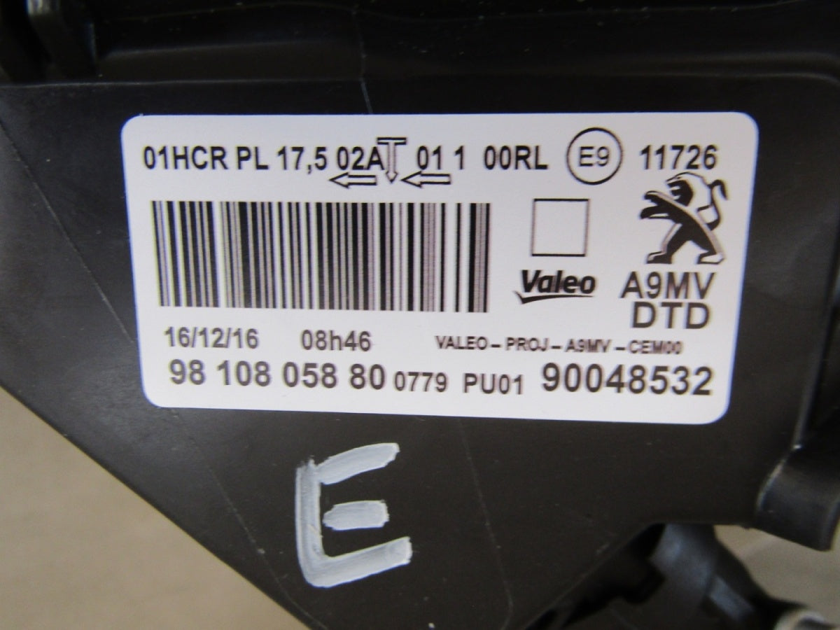 Prednji far PEUGEOT 208 I GTI halogen sa sočivom Z LED 12- RH desni 9810805880