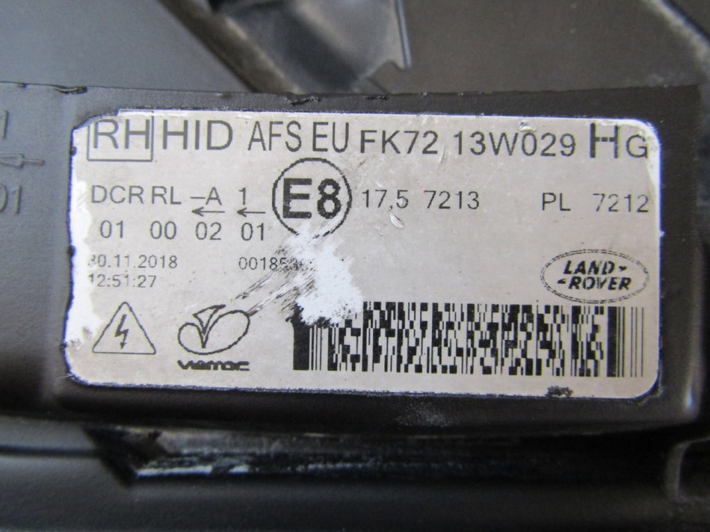 Prednji far LAND ROVER DISCOVERY SPORT L550 xenon zakretni RH desni 15-19 FK7213W029HG