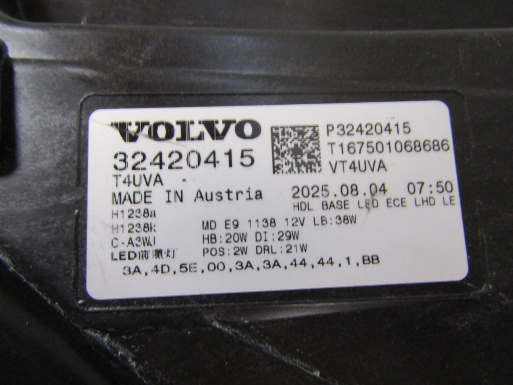 Prednji far VOLVO XC40 LIFT FULL LED BASE 22- LH lijevi 32420415