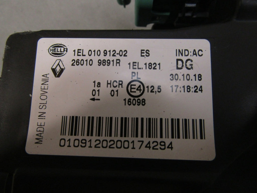Prednji far RENAULT ZOE halogen sa sočivom 12-19 RH desni 260109891R