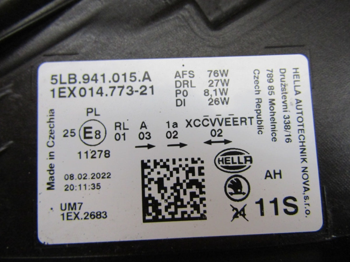 Prednji far SKODA ENYAQ FULL LED LH lijevi 20- 5LB941015A