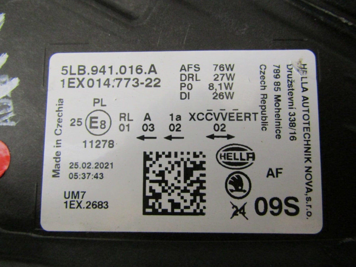 Prednji far Škoda Enyaq Full LED 20-25 RH desni 5LB941016A