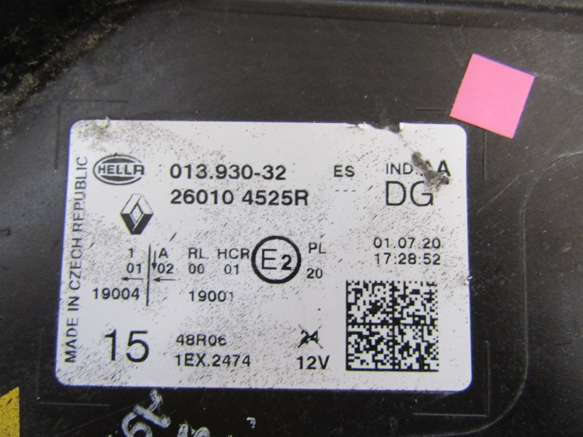 Prednji far RENAULT CAPTUR 2 II LED PURE VISION 19-23 RH desni 260104525R