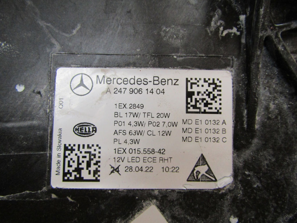Prednji far MERCEDES B klasa W247 LIFT MULTIBEAM 23- RH A2479061404