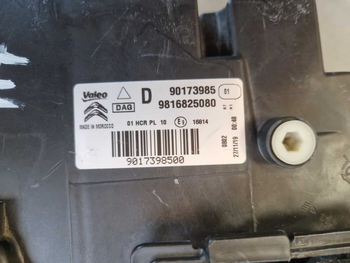 Prednji far CITROEN BERLINGO III MULTISPACE halogen desni RH 18-23 9816825080