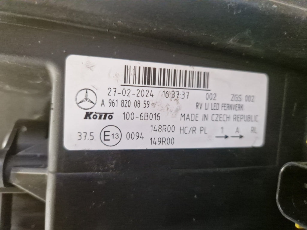 Prednji far MERCEDES ACTROS W961 MP5 MP 5 FULL LED 18-23 lijevi LH A9618200859