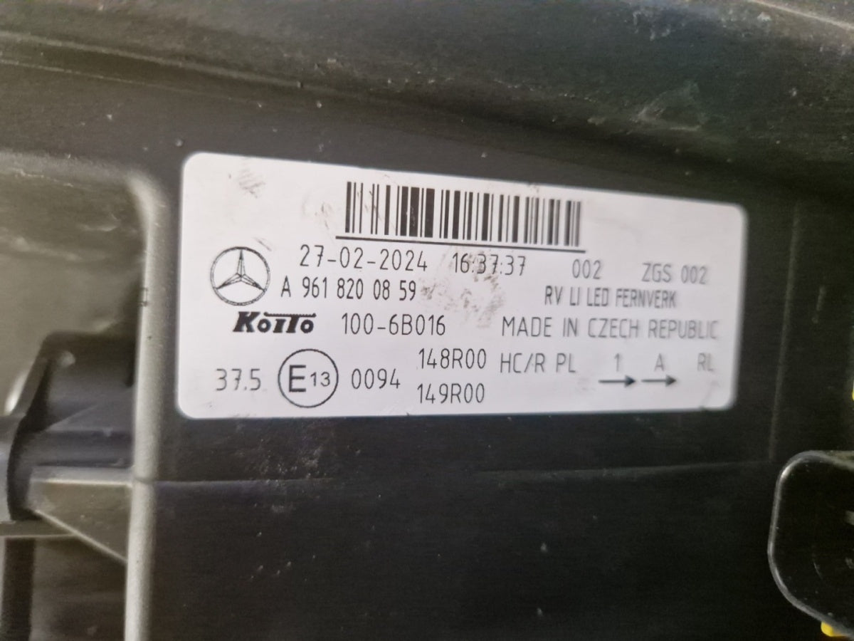 Prednji far MERCEDES ACTROS W961 MP5 MP 5 FULL LED 18-23 lijevi LH A9618200859