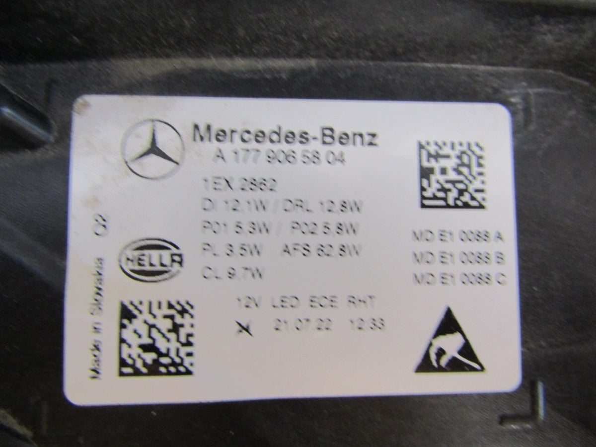Prednji far Mercedes A klasa W177 LIFT MULTIBEAM 23- RH desni A1779065804