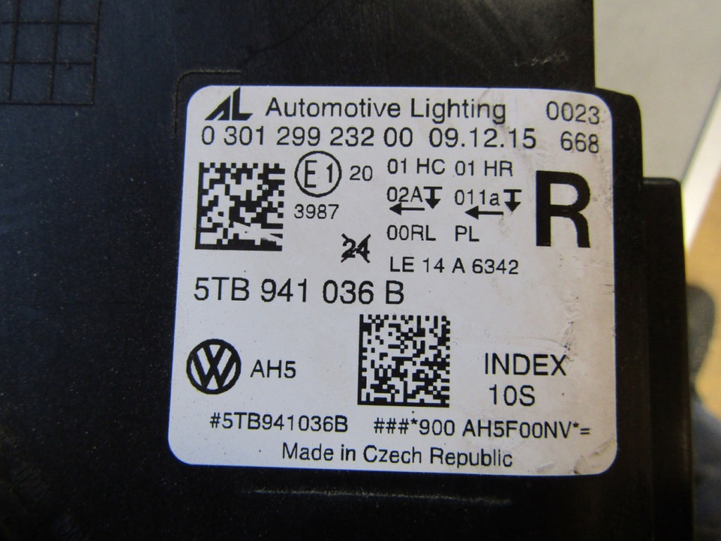 Prednji far VOLKSWAGEN TOURAN III 3 5TB FULL LED 15- RH desni 5TB944036B