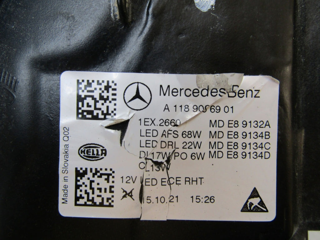 Prednji far MERCEDES CLA W118 MULTIBEAM FULL LED 19-23 LH A1189066901