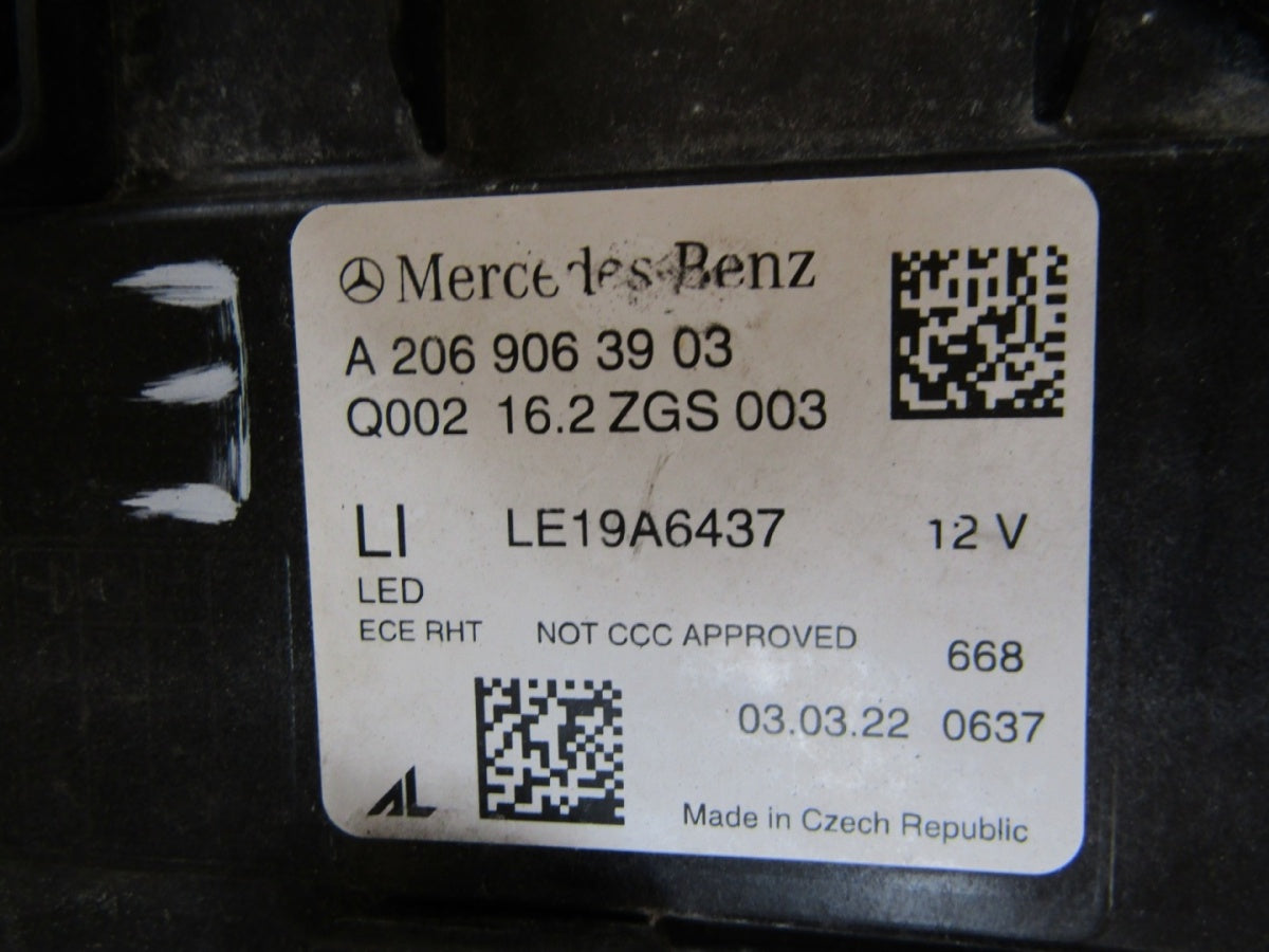 Prednji far MERCEDES C klasa W206 FULL LED HIGH PERFORMANCE 22- LH lijevi A2069063903