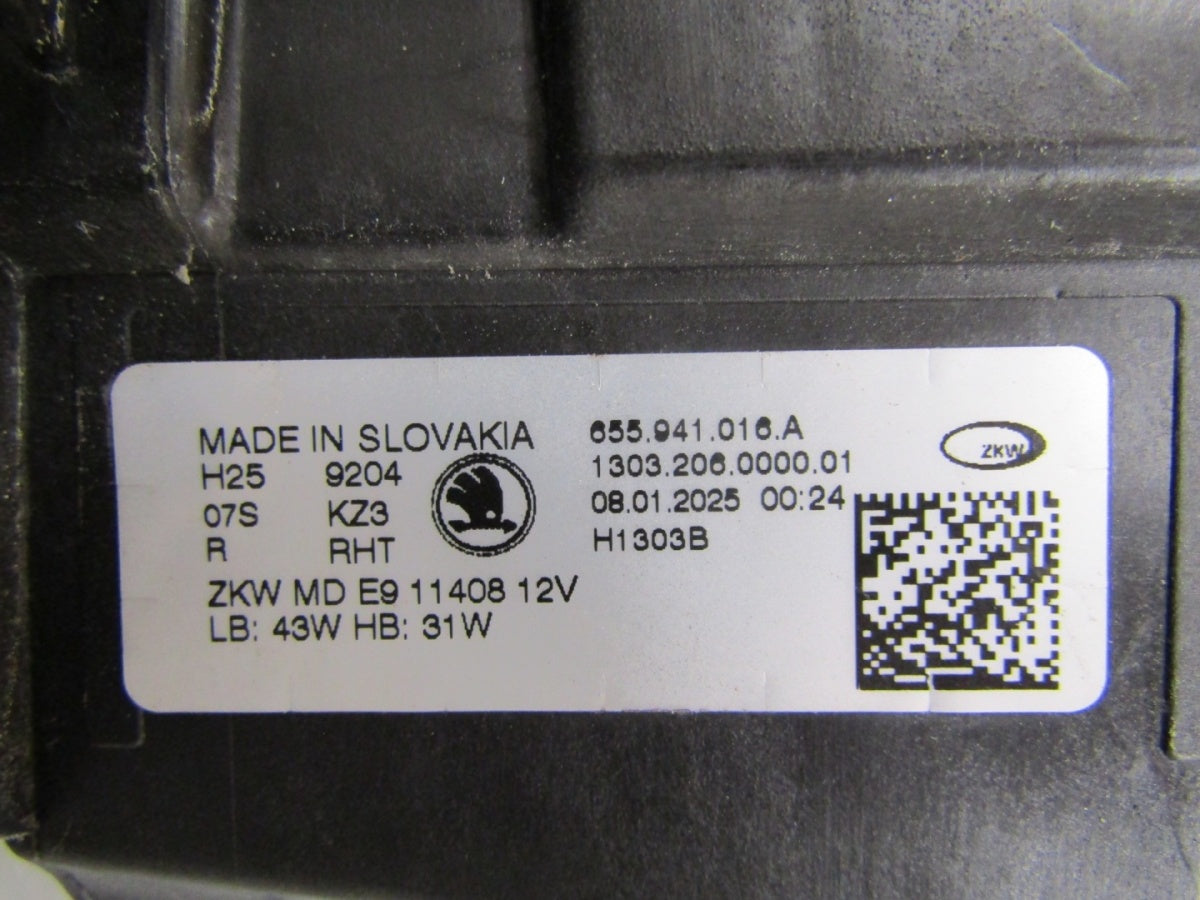 Prednji far SKODA SCALA LIFT FULL LED 23- RH desni 655941016A