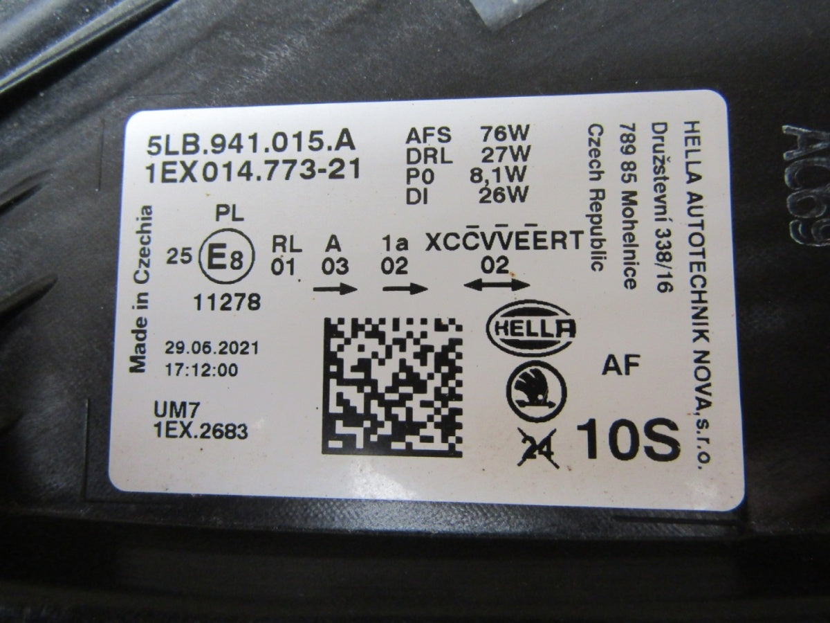 Prednji far Skoda Enyaq FULL LED LH lijevi 20- 5LB941015A